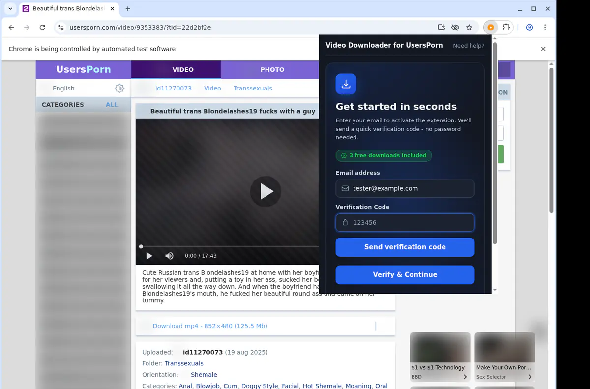 Usersporn Video Downloader screenshot 4